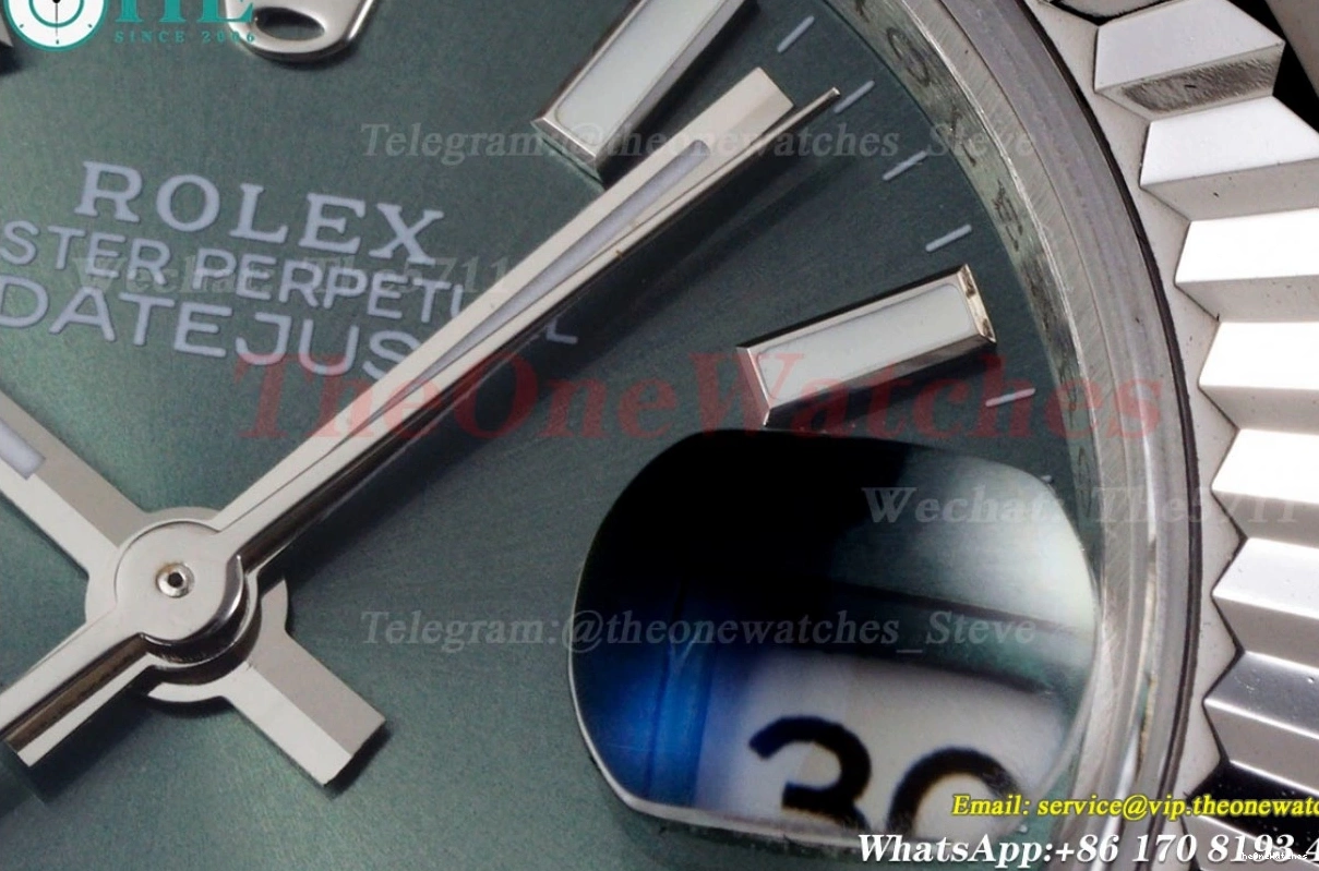 GMF Green SS Stk A2671 279174 904L 28MM Datejust Jub SS 0413